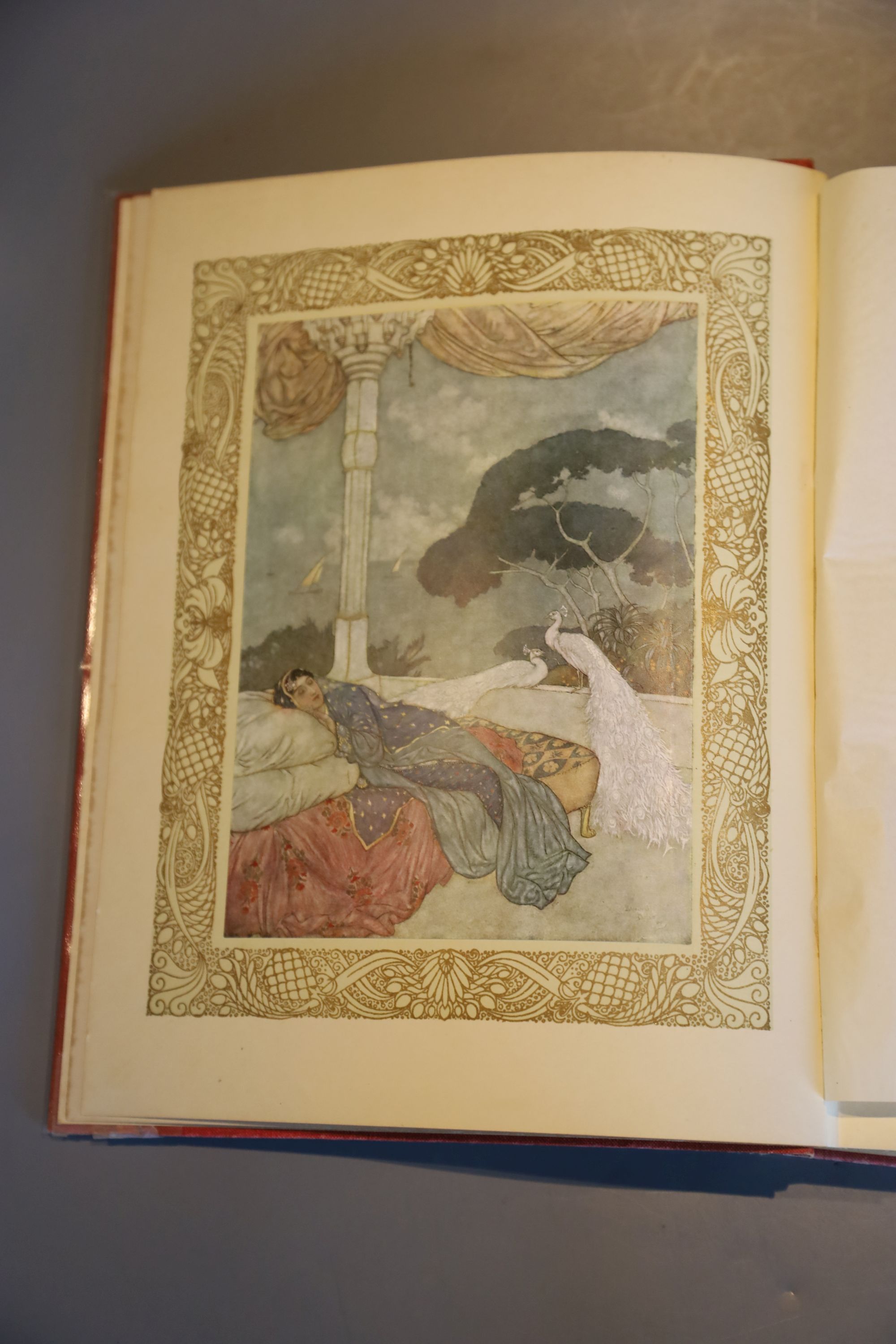 Rubaiyat of Omar Khayyam, Rendered into English Verse by Edward Fitzgerald, with illustrations by Edmund Dulac, decorated and coloured